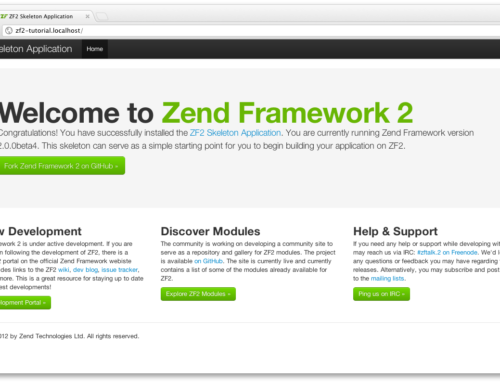 Nuestro primer proyecto con Zend Framework